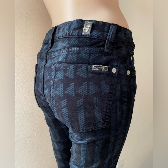 NWT 7 FOR ALL MANKIND JEANS SKINNY VELVET Size 26 - Picture 6 of 12